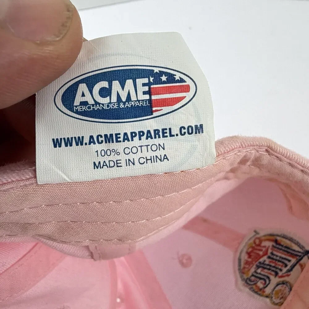 Miller Lite Women's Adjustable Hook & Loop Back Hat  Logo Pink